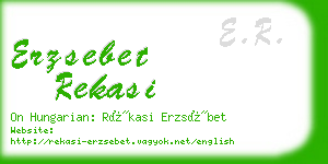 erzsebet rekasi business card